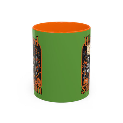 Spooktacular Skeletons of Samhain Accent Mug by CreepyCrafts.boo