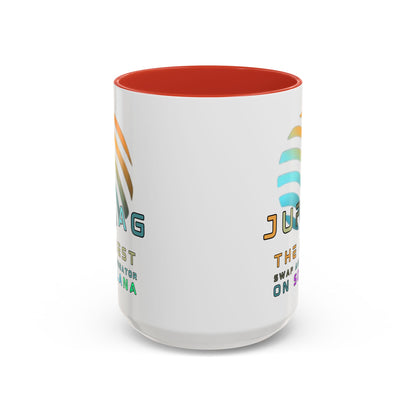 Jupiter (JUP) the best aggregator on Solana Accent Mug by cypherpunkgear