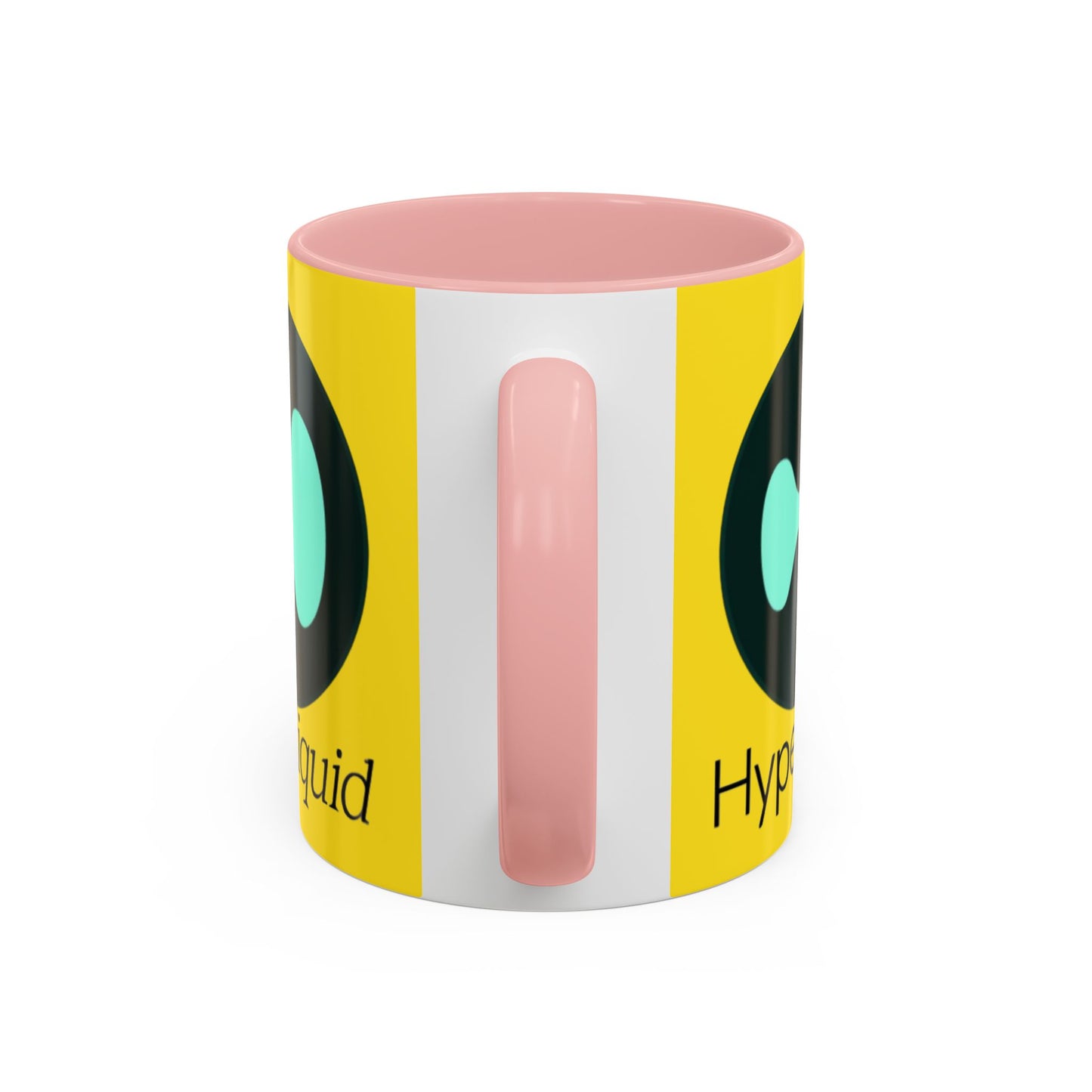 Hyperliquid Black font Yellow Accent Mug by cypherpunkgear.com