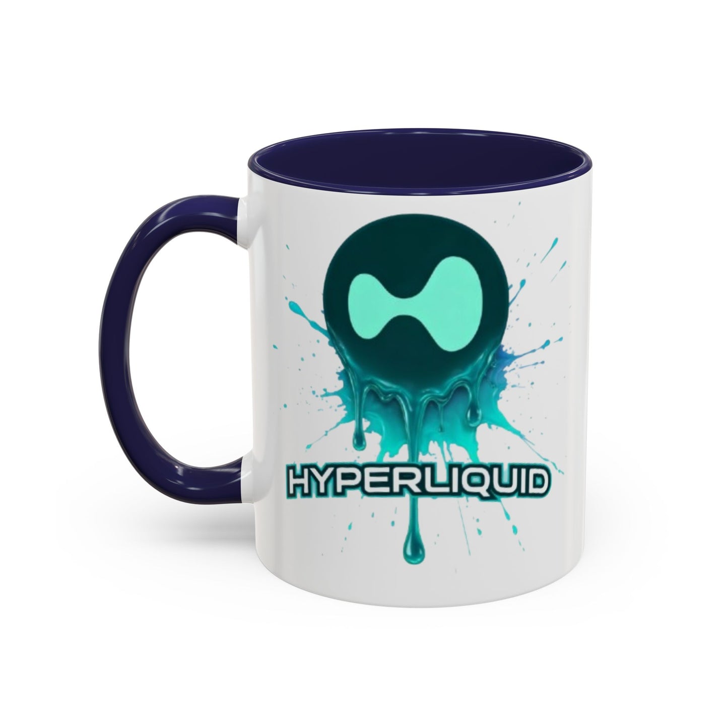 HYPE Drip White Accent Mug by cypherpunkgear.com