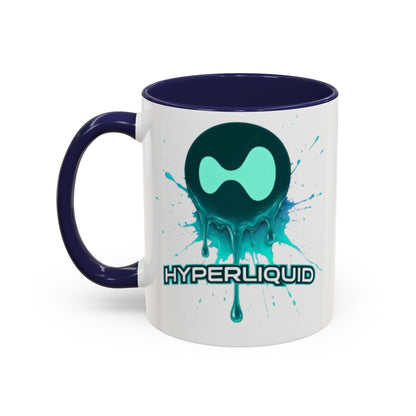 HYPE Drip White Accent Mug by cypherpunkgear.com