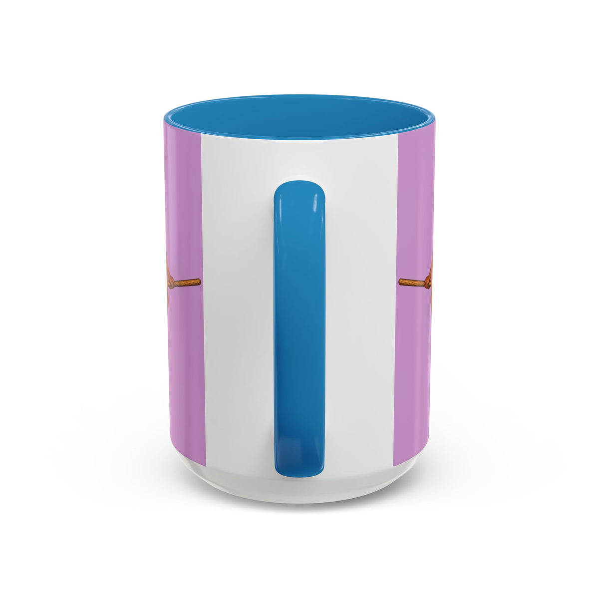 Velvet Vex Pink Accent Mug by CreepyCrafts.boo