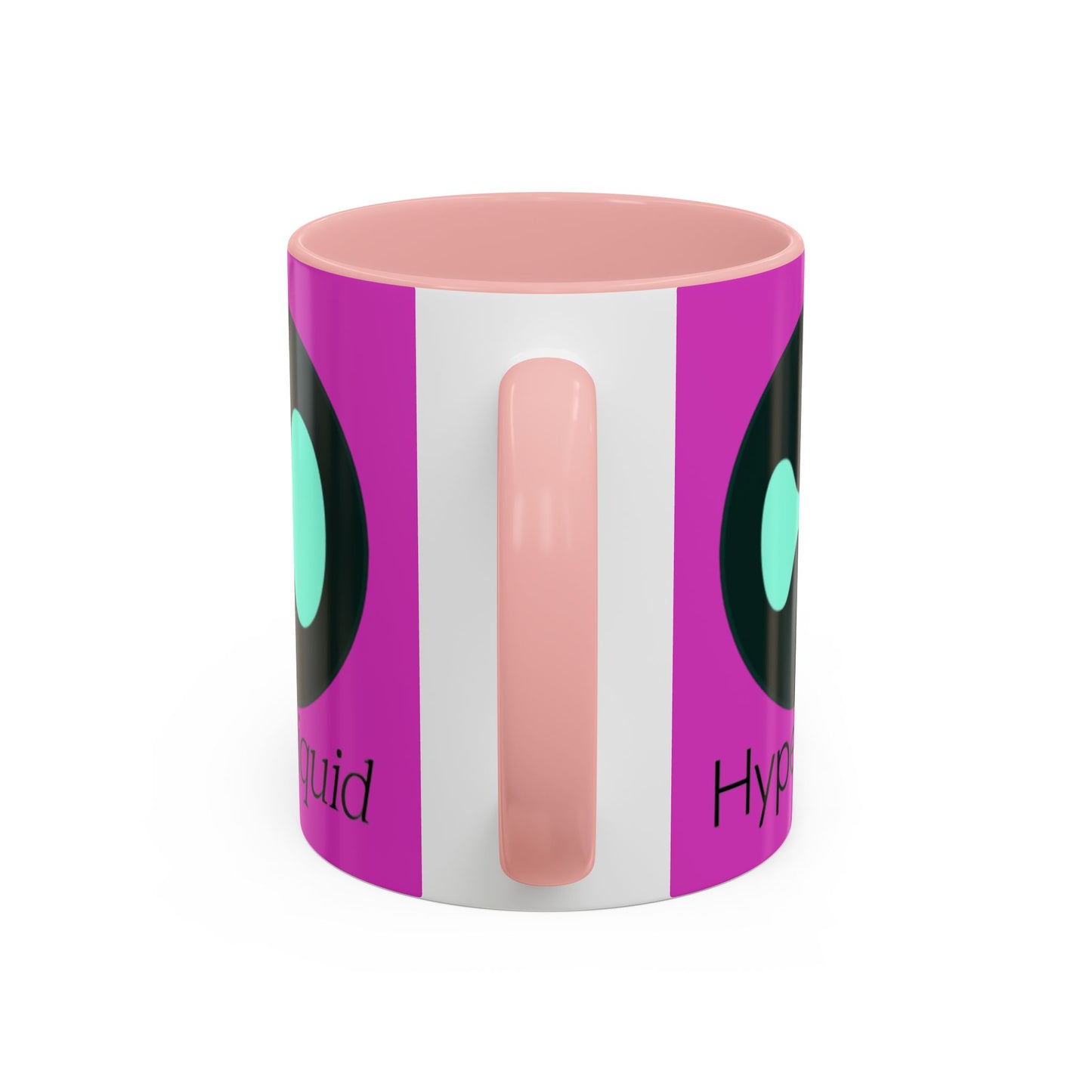 Hyperliquid Black font Pink Accent Mug by cypherpunkgear.com