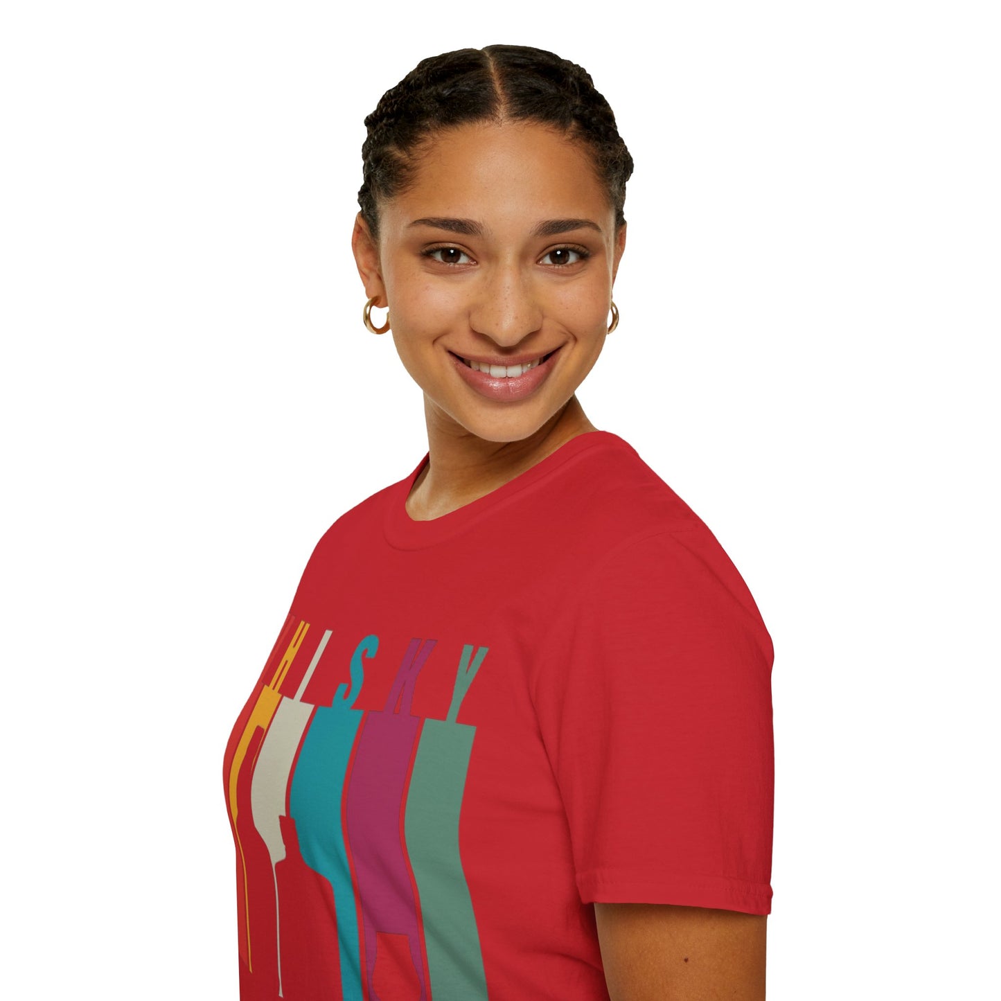 Whisky spelled without an 'e' LTcolors Unisex T-Shirt by cypherpunkgear.com