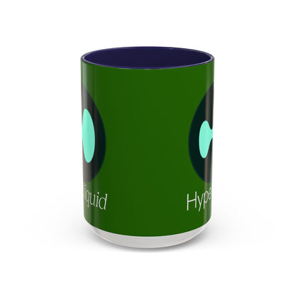 Hyperliquid White font Green Accent Mug by cypherpunkgear.com