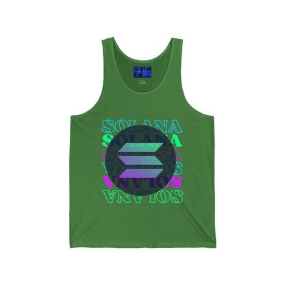 Solana, Solana, Solana (SOL) Unisex Jersey Tank Top by cypherpunkgear.com
