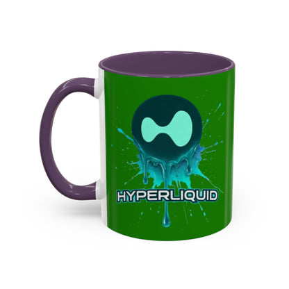 HYPE Drip Green Accent Mug by cypherpunkgear.com