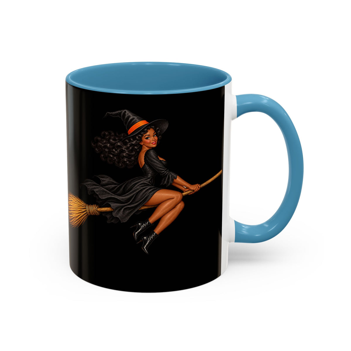 Velvet Vex Black Accent Mug by CreepyCrafts.boo