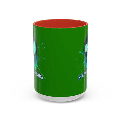 HYPE Drip Green Accent Mug by cypherpunkgear.com