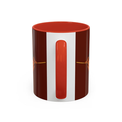 Velvet Vex Brown Accent Mug by CreepyCrafts.boo