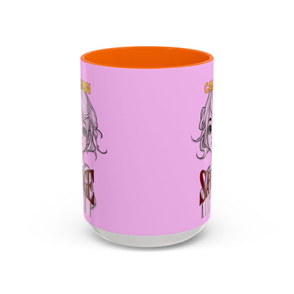 Caution, Savage Pink Accent Mug by cypherpunkgear.com