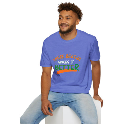 Uisce Beatha makes it better OWGfont LTcolors Unisex T-Shirt by cypherpunkgear.com