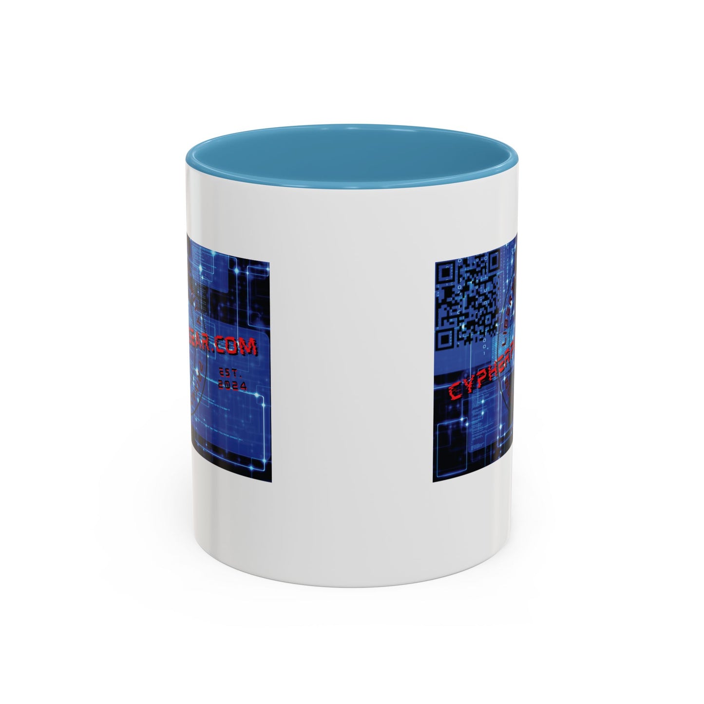 Cypherpunkgear.com logo Accent Mug by cypherpunkgear.com