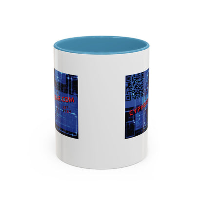 Cypherpunkgear.com logo Accent Mug by cypherpunkgear.com