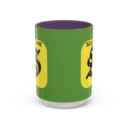 SolflareLogo Green Accent Mug by cypherpunkgear.com