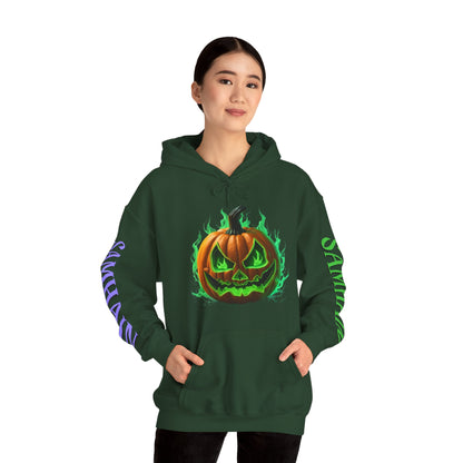 Blessed Samhain Green Jack Hoodie Unisex Hooded Sweatshirt by CreepyCrafts.boo
