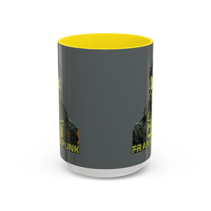 Frankenpunk Grey Accent Mug by CreepyCrafts.boo