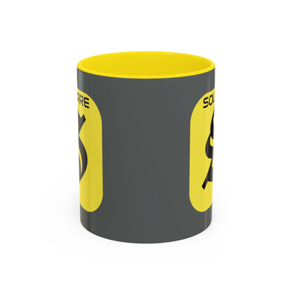 SolflareLogo Grey Accent Mug by cypherpunkgear.com