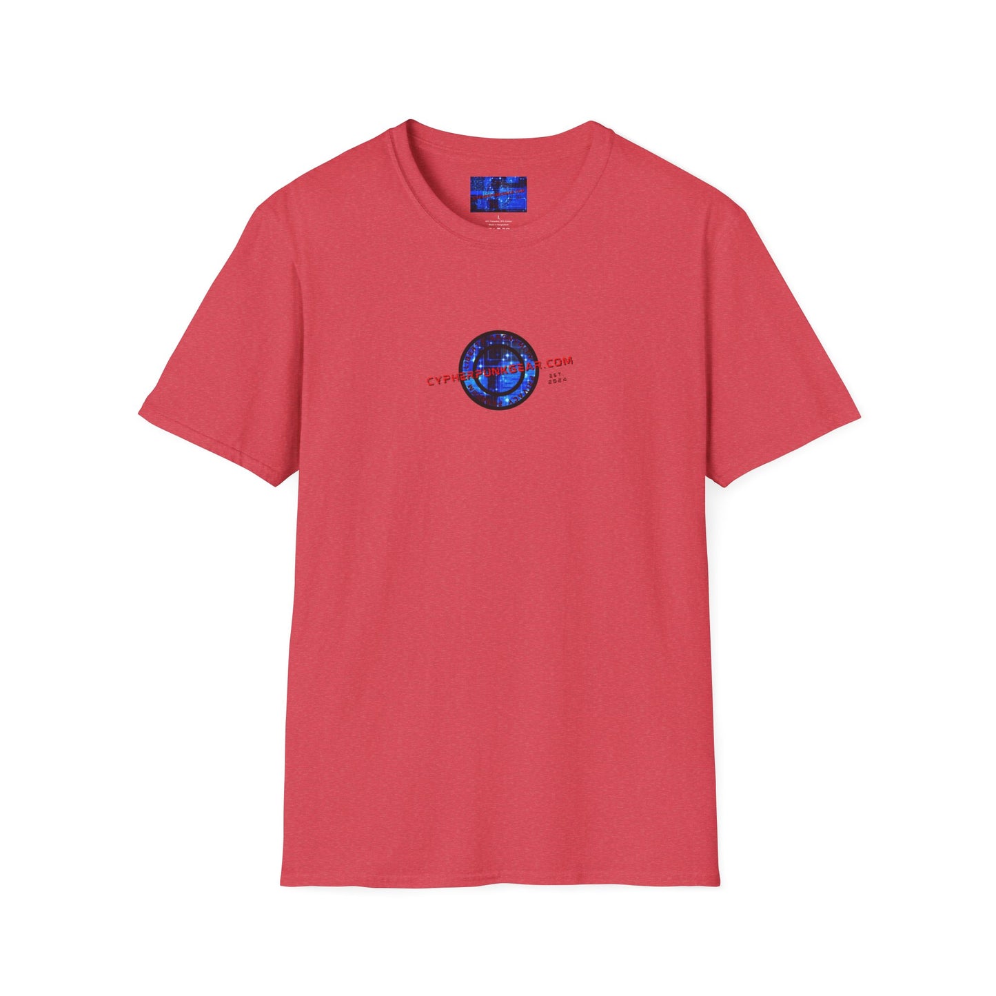 2-sided, cypherpunkgear.com Logo & Cityscape Light colors Unisex T-Shirt by cypherpunkgear.com