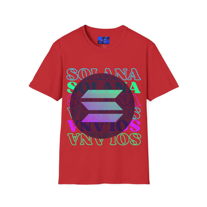 Solana Solana Solana (SOL) LTcolors Unisex T-Shirt by cypherpunkgear