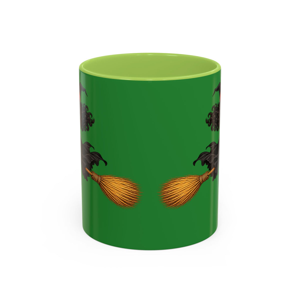 Velvet Vex Green Accent Mug by CreepyCrafts.boo