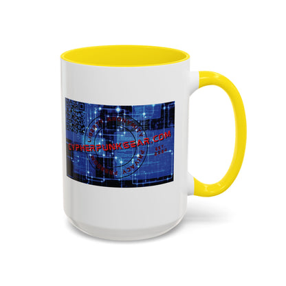 Cypherpunkgear.com logo Accent Mug by cypherpunkgear.com