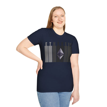 Ethereum (ETH) Dark colors Unisex T-Shirt by cypherpunkgear.com