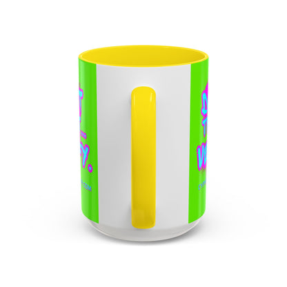 Don't Trust...Verify. Green Accent Mug by cypherpunkgear.com