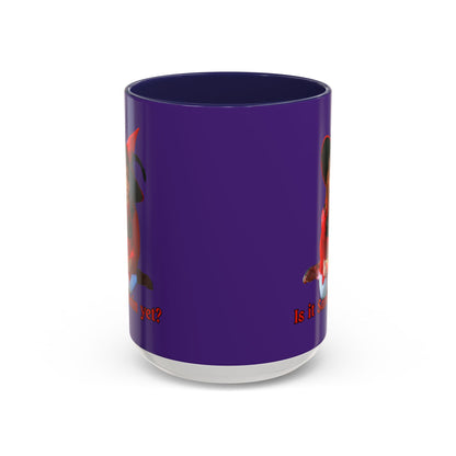 Is it Samhain yet? Dark Purple Accent Mug by CreepyCrafts.boo
