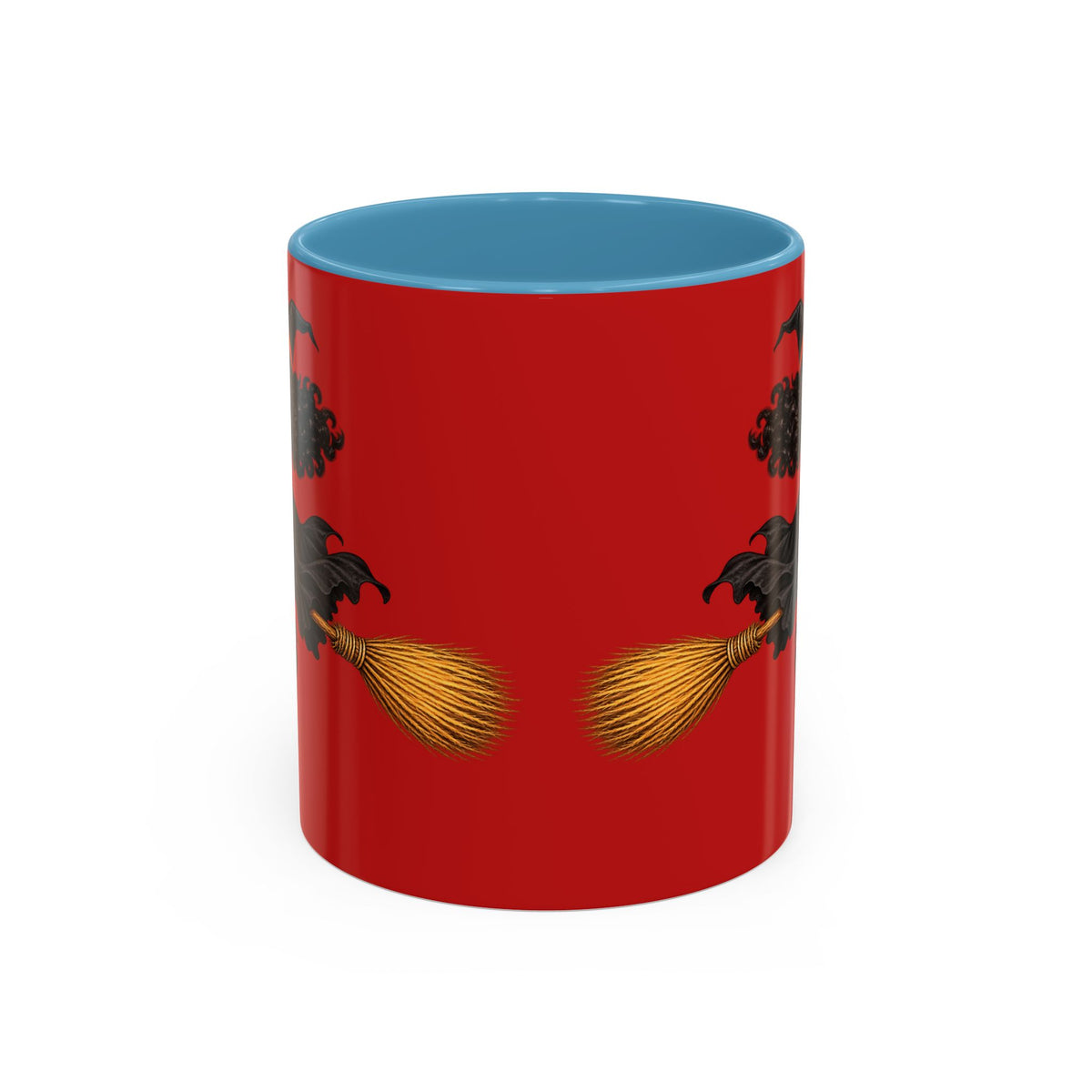 Velvet Vex Red Accent Mug by CreepyCrafts.boo