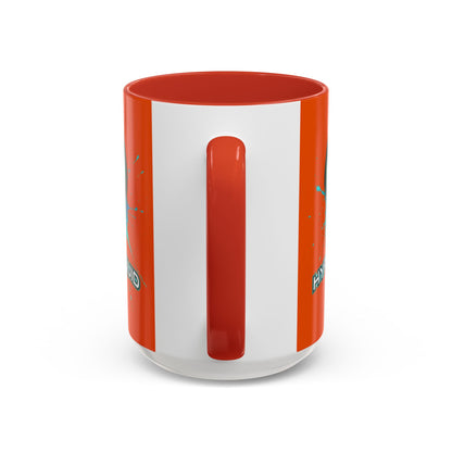 HYPE Drip Orange Accent Mug by cypherpunkgear.com