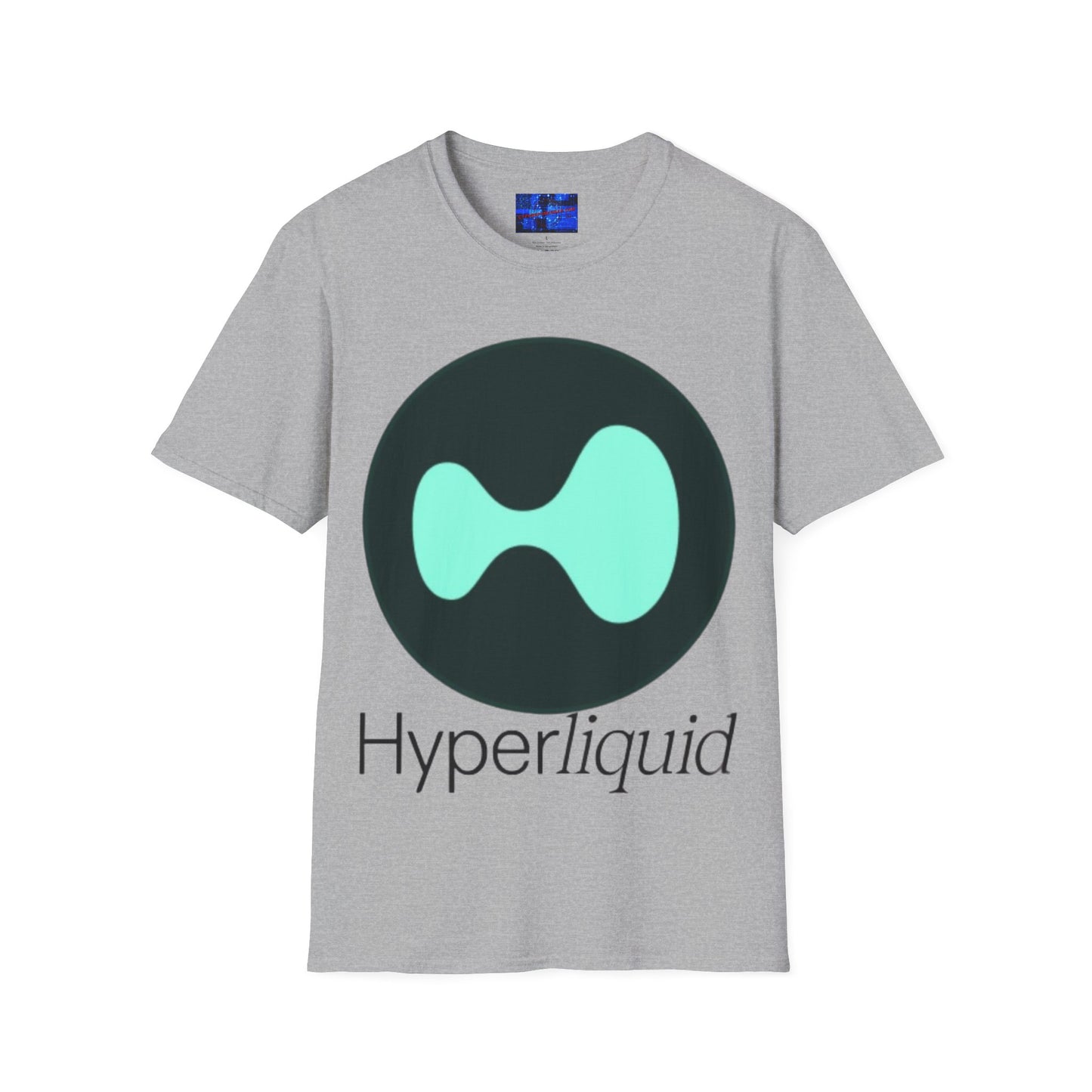 Hyperliquid Black font Unisex T-Shirt by cypherpunkgear.com