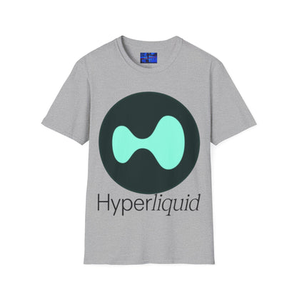 Hyperliquid Black font Unisex T-Shirt by cypherpunkgear.com
