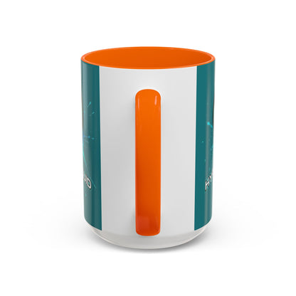 HYPE Drip Hyperliquid Accent Mug by cypherpunkgear.com
