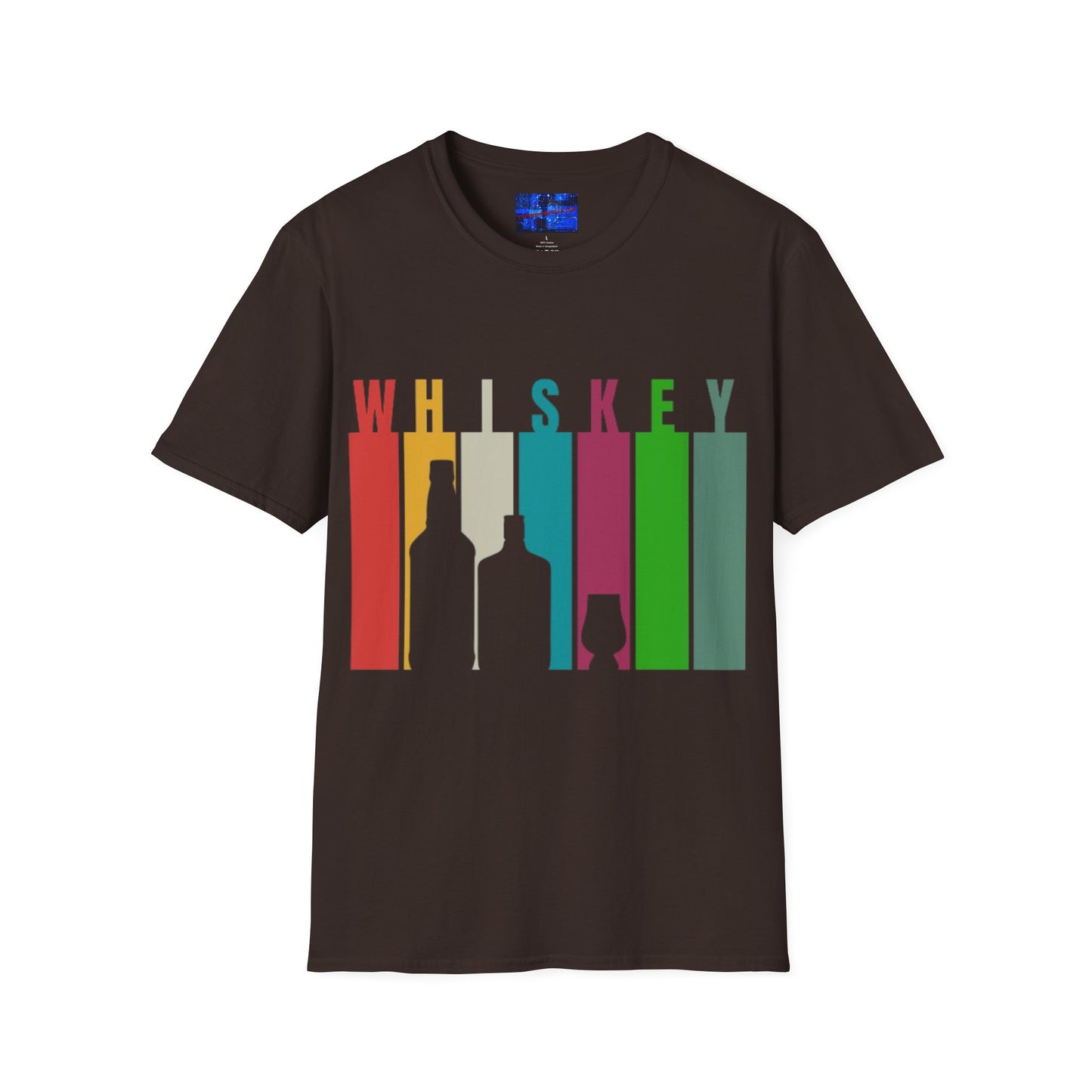 Whiskey spelled with an 'e' Dark colors Unisex T-Shirt by cypherpunkgear.com