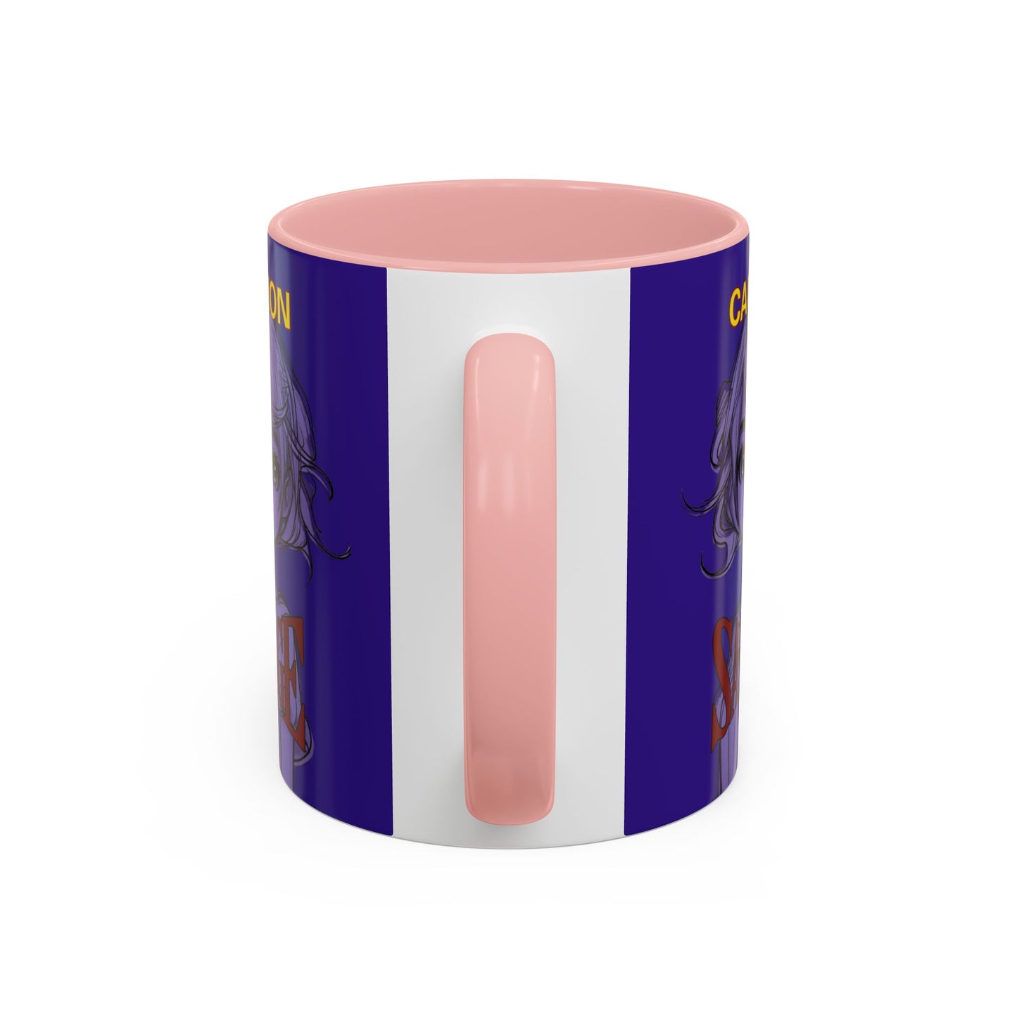 Caution, Savage Dark Purple Accent Mug by cypherpunkgear.com