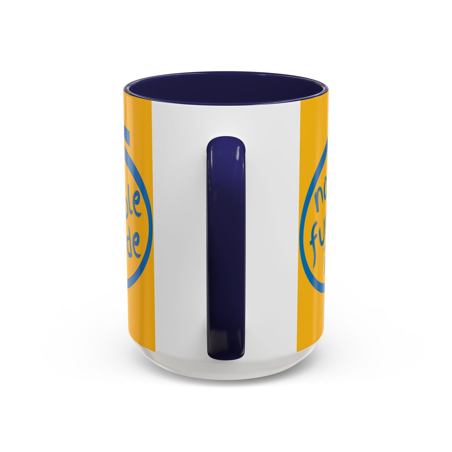 Non-Fungible Inside Yellow Accent Mug by cypherpunkgear.com