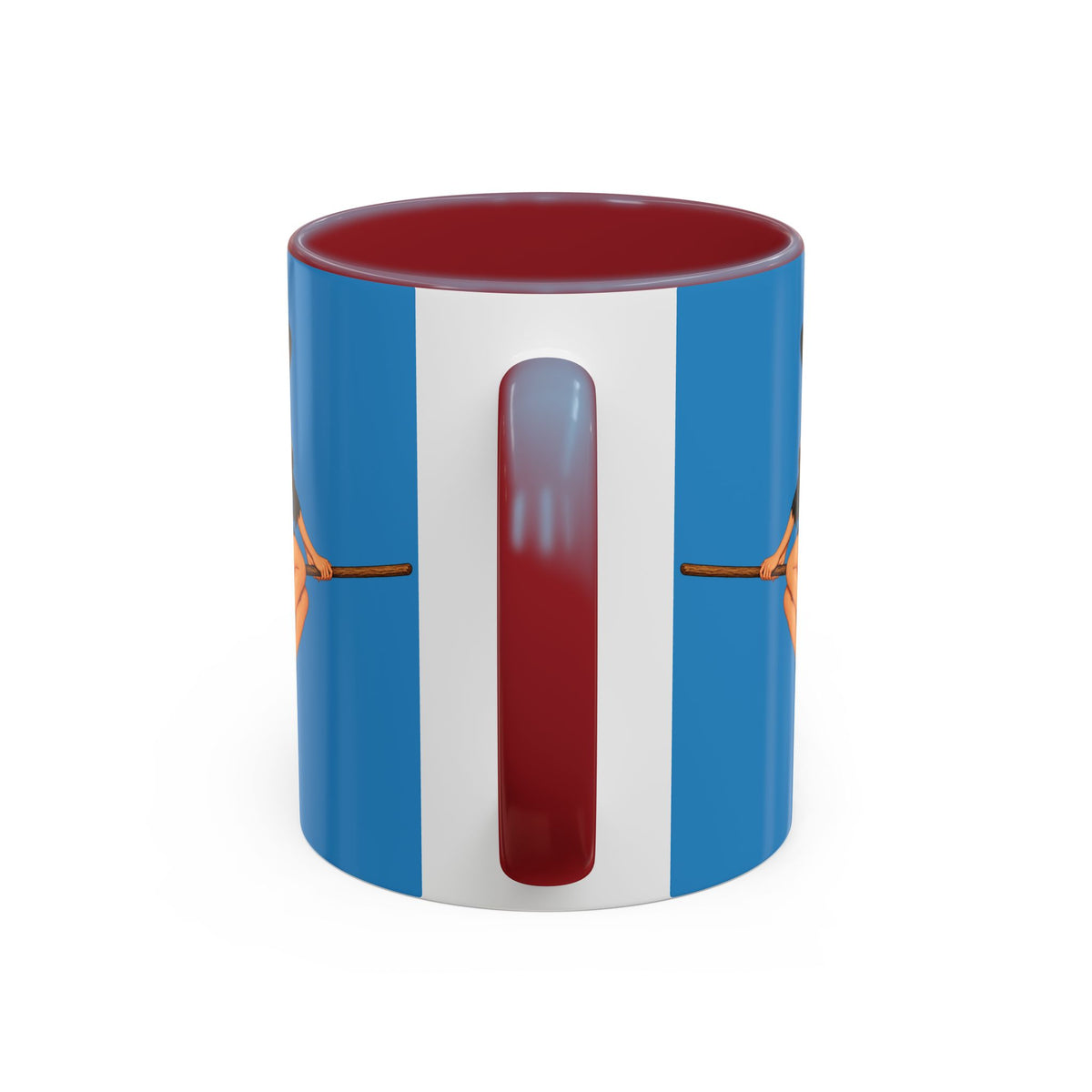 Hazel Hex Blue Accent Mug by CreepyCrafts.boo