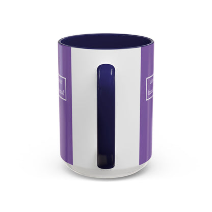don't assume your freedoms are assured, White font, Light Purple Accent Mug by cypherpunkgear.com
