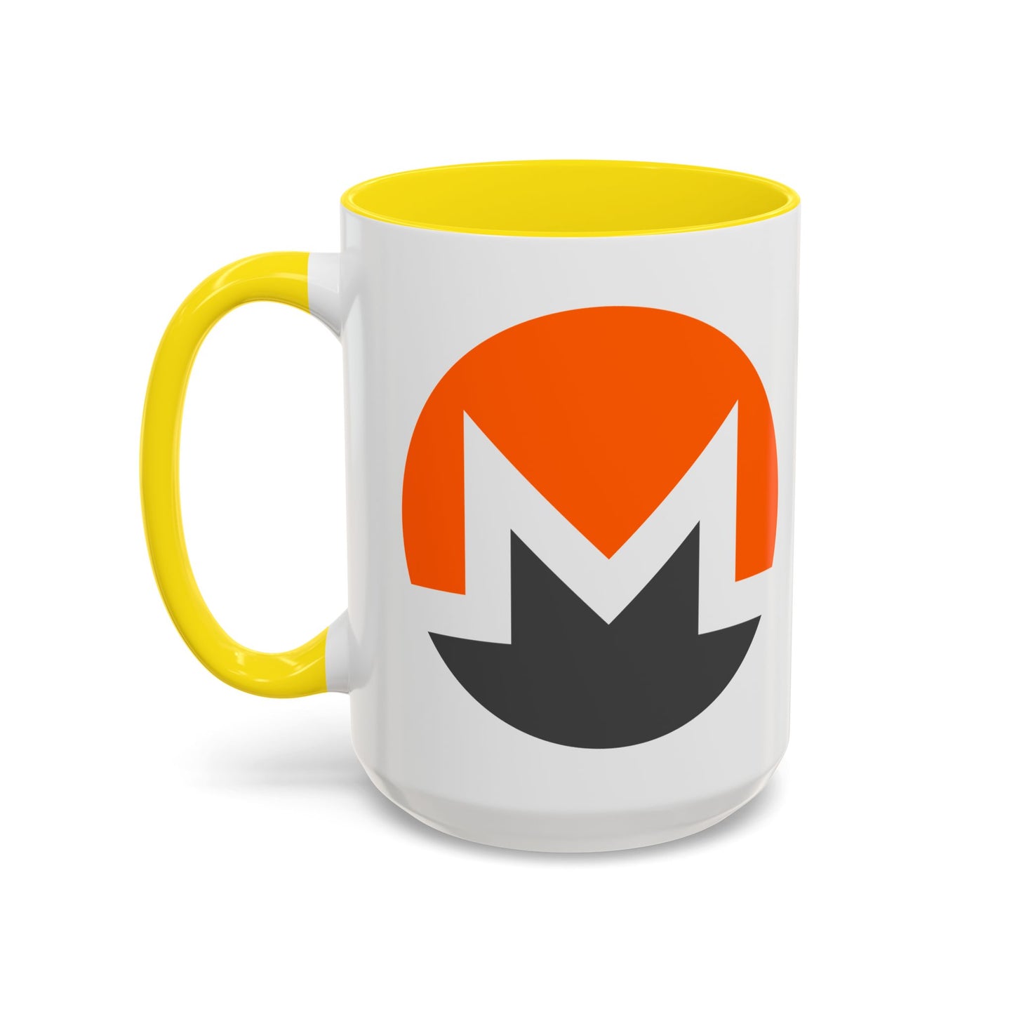 Monero (XMR) White Accent Mug by cypherpunkgear.com