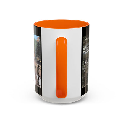 2-sided, Scabby Road Black Accent Mug by CreepyCrafts.boo