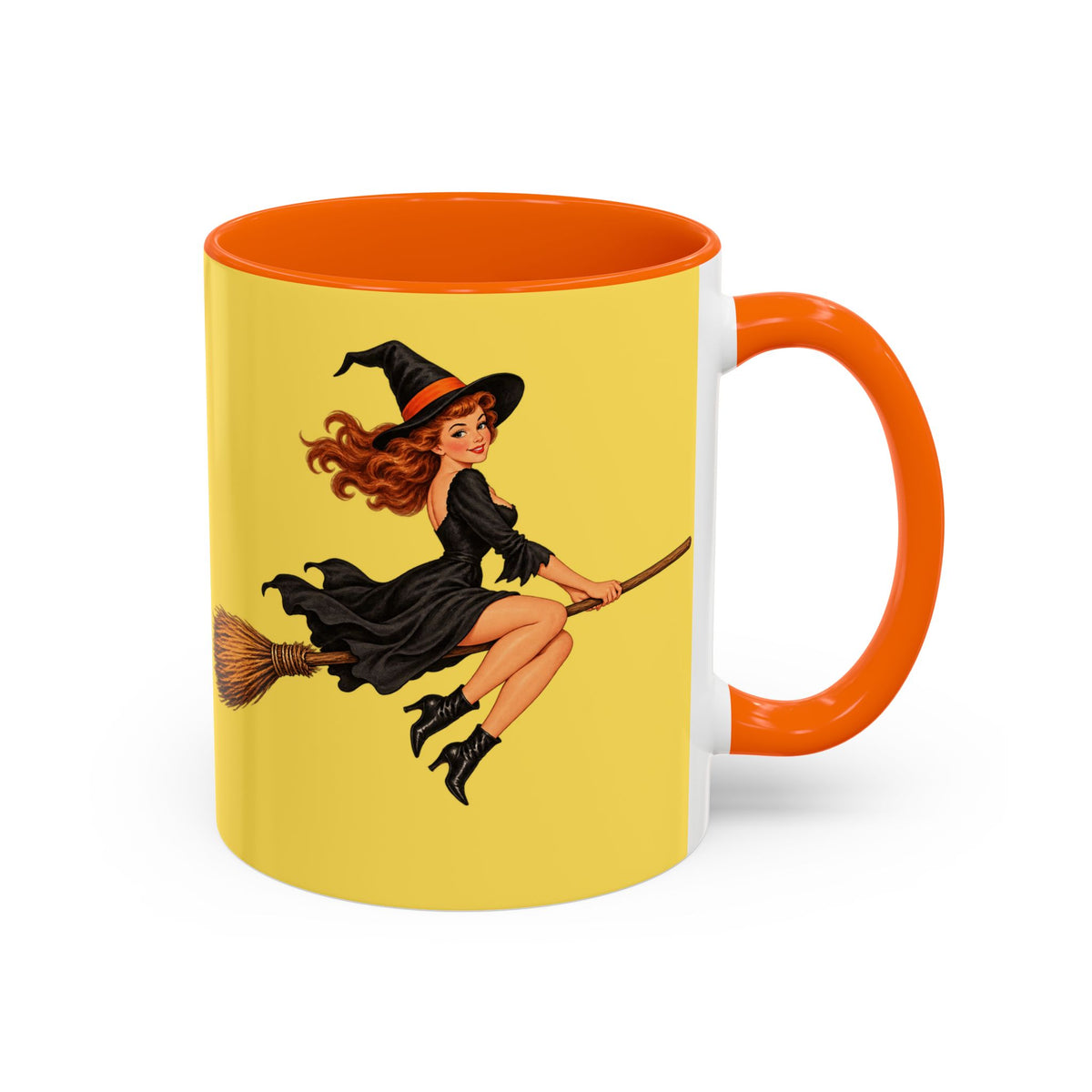 Hazel Hex Yellow Accent Mug by CreepyCrafts.boo