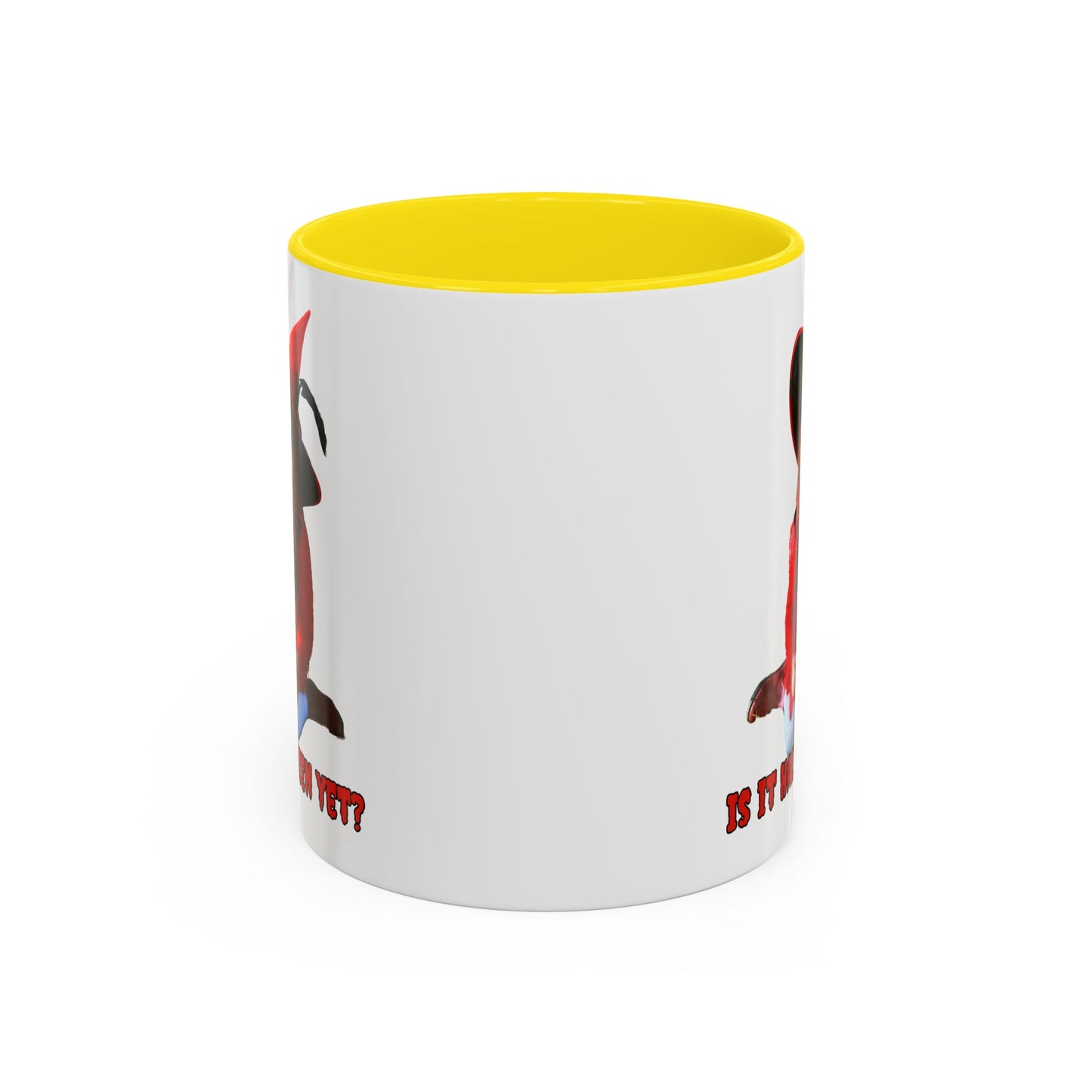 Is it Halloween yet? White Accent Mug by CreepyCrafts.boo