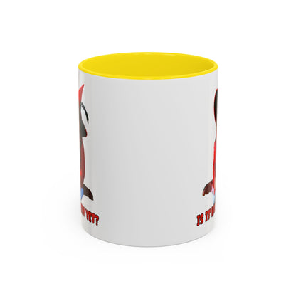 Is it Halloween yet? White Accent Mug by CreepyCrafts.boo