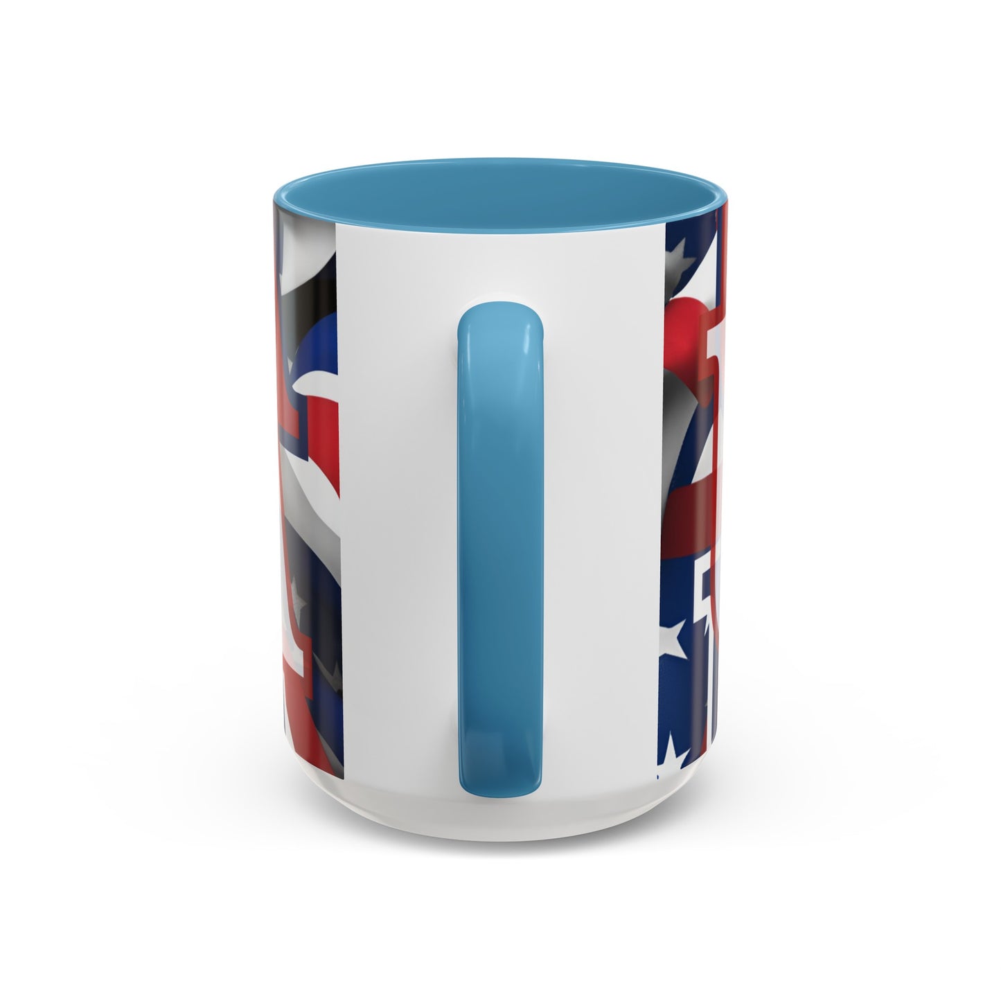 USA! USA! USA WHfont Patriot Accent Mug by cypherpunkgear