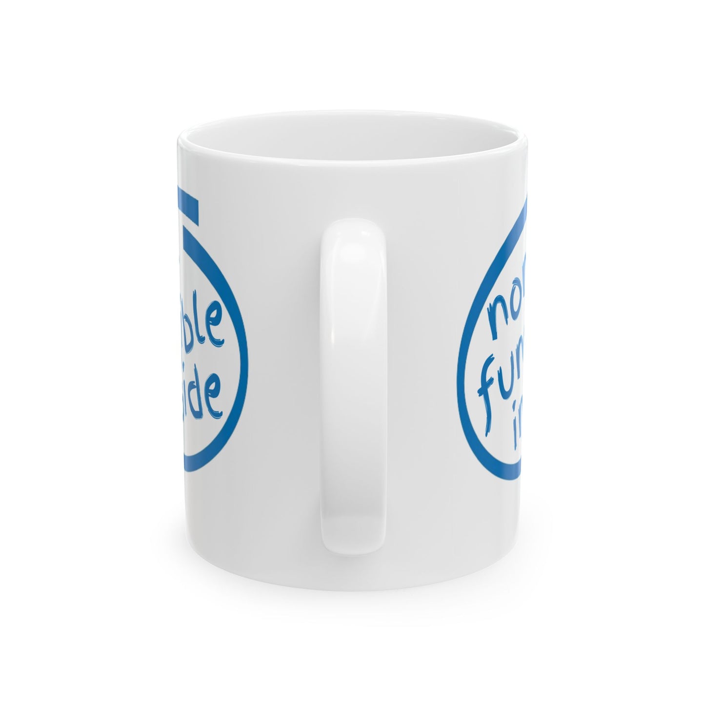 Non-Fungible Inside White Mug by cypherpunkgear.com