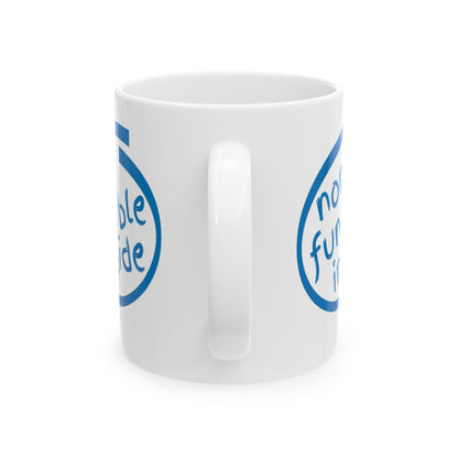 Non-Fungible Inside White Mug by cypherpunkgear.com