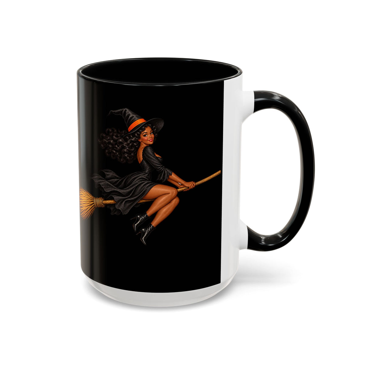 Velvet Vex Black Accent Mug by CreepyCrafts.boo