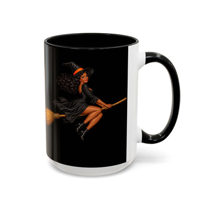 Velvet Vex Black Accent Mug by CreepyCrafts.boo