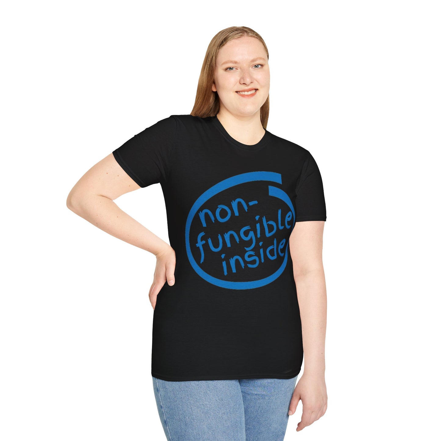 Non-Fungible Inside Dark colors Unisex T-Shirt by cypherpunkgear.com